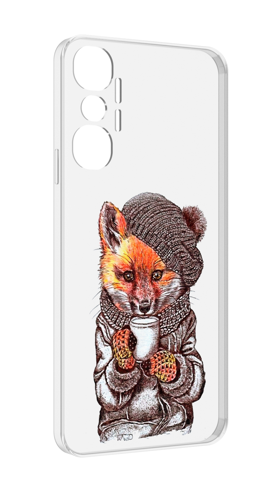 

Чехол MyPads лиса в шапке для Infinix Hot 20 4G, Tocco