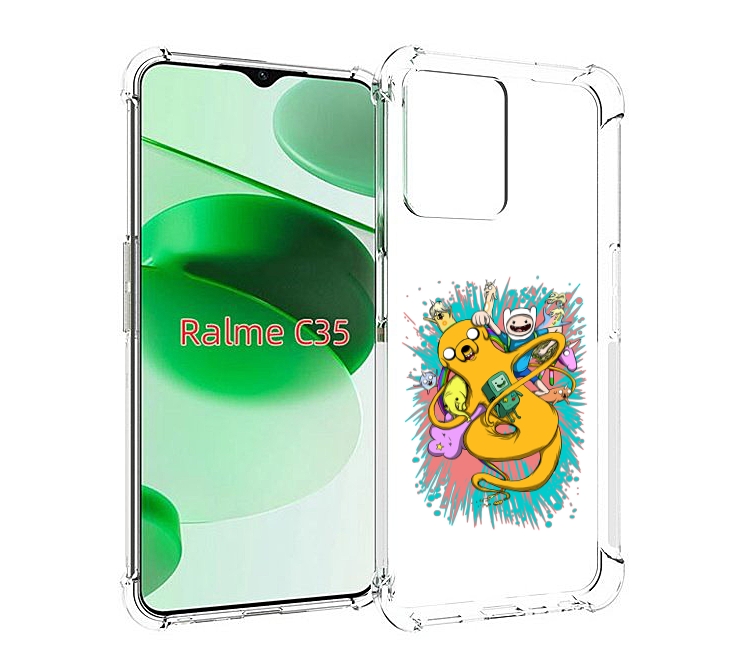 

Чехол MyPads время приключений рисунок для Realme C35 / Narzo 50A Prime, Прозрачный, Tocco