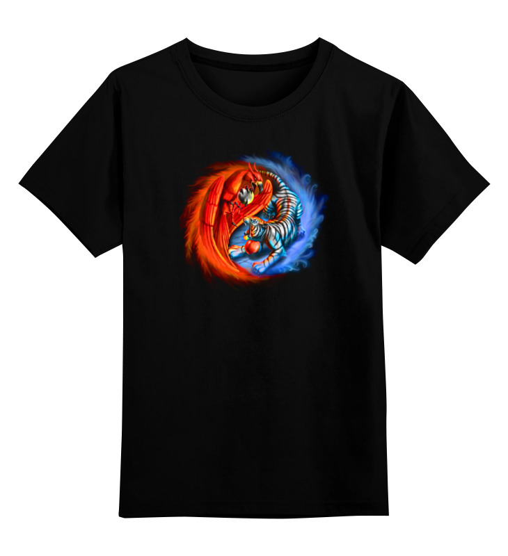 

Детская футболка классическая Printio Yin yang, р. 140, Черный, 0000000677993