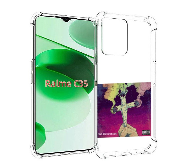 

Чехол MyPads сигаретный крест для Realme C35 / Narzo 50A Prime, Прозрачный, Tocco