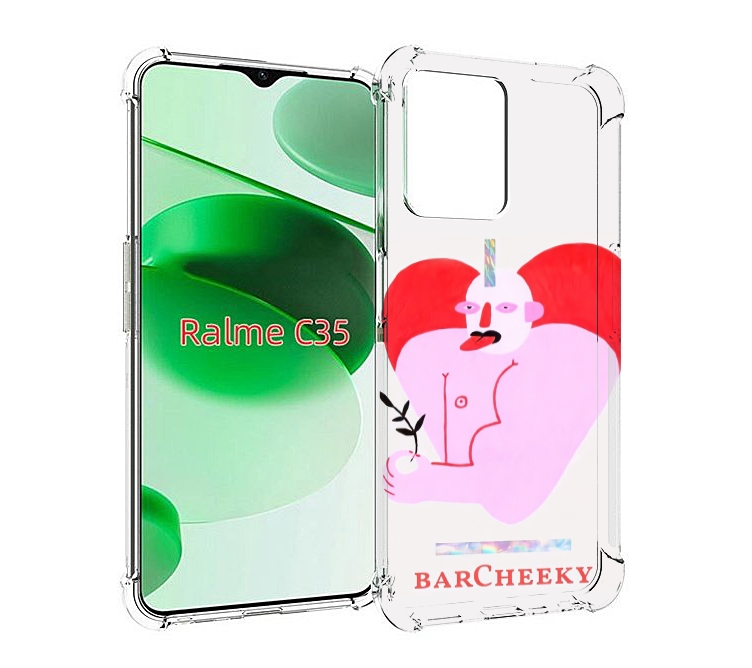 

Чехол MyPads силач в сердце женский для Realme C35 / Narzo 50A Prime, Прозрачный, Tocco