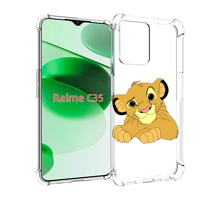 

Чехол MyPads симба-красивый для Realme C35 / Narzo 50A Prime, Прозрачный, Tocco