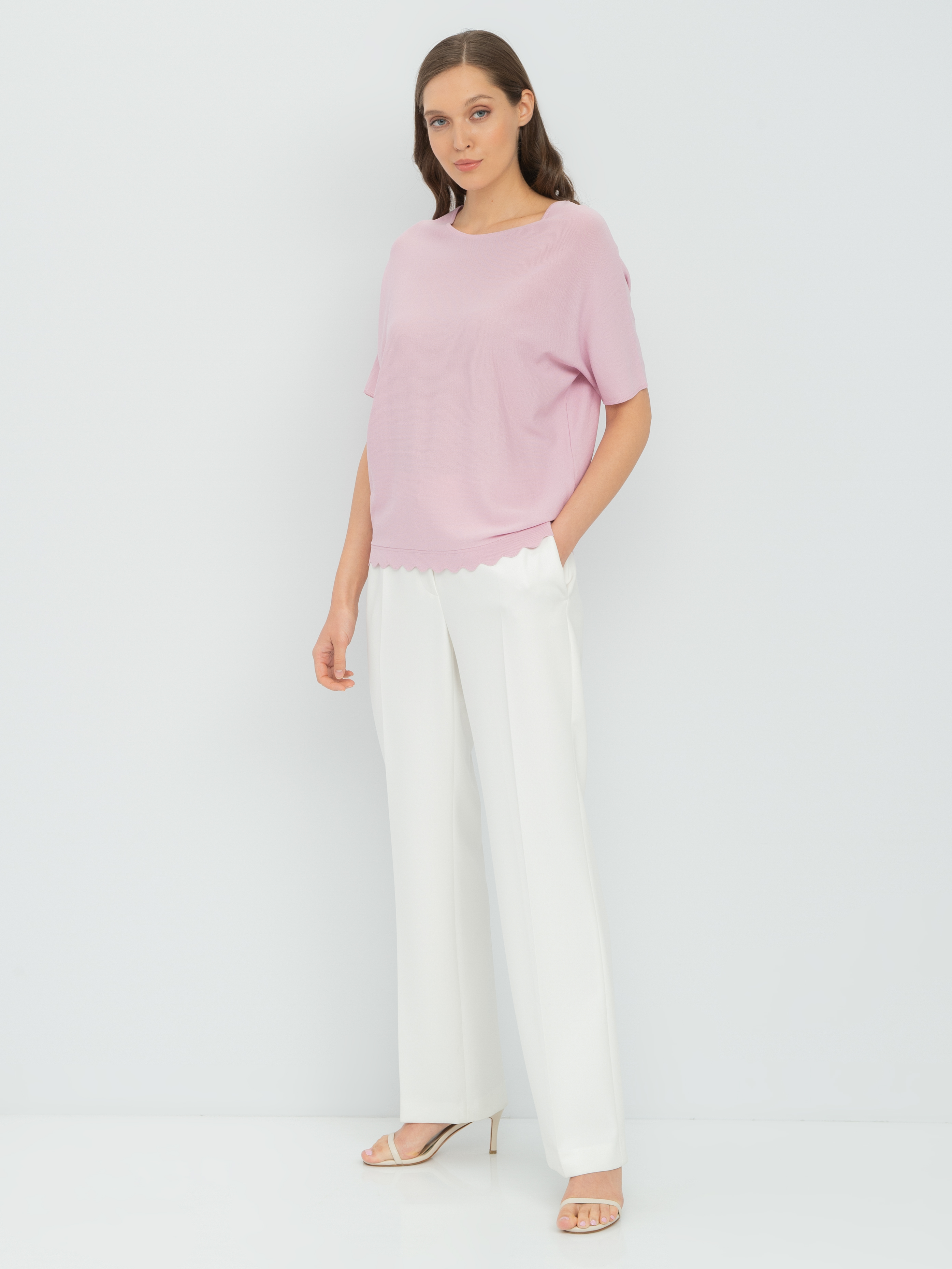 

Брюки женские Gerry Weber 120016-31341 белые 36, Белый, 120016-31341