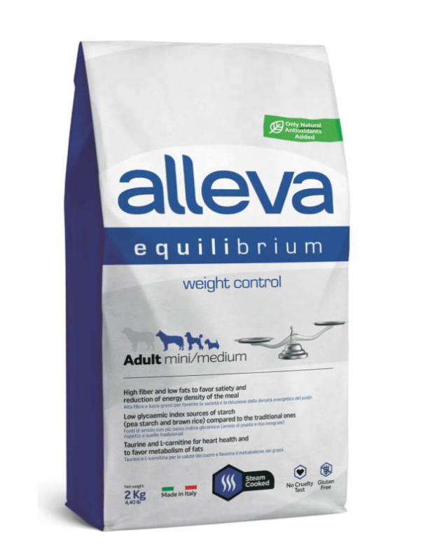 фото Сухой корм для собак alleva equilibrium dog weight control для мелких, средних пород, 12кг