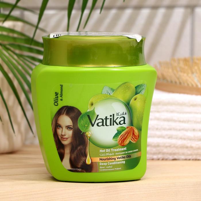 фото Маска для волос dabur vatika naturals deep conditionin olive & almond, 500 г