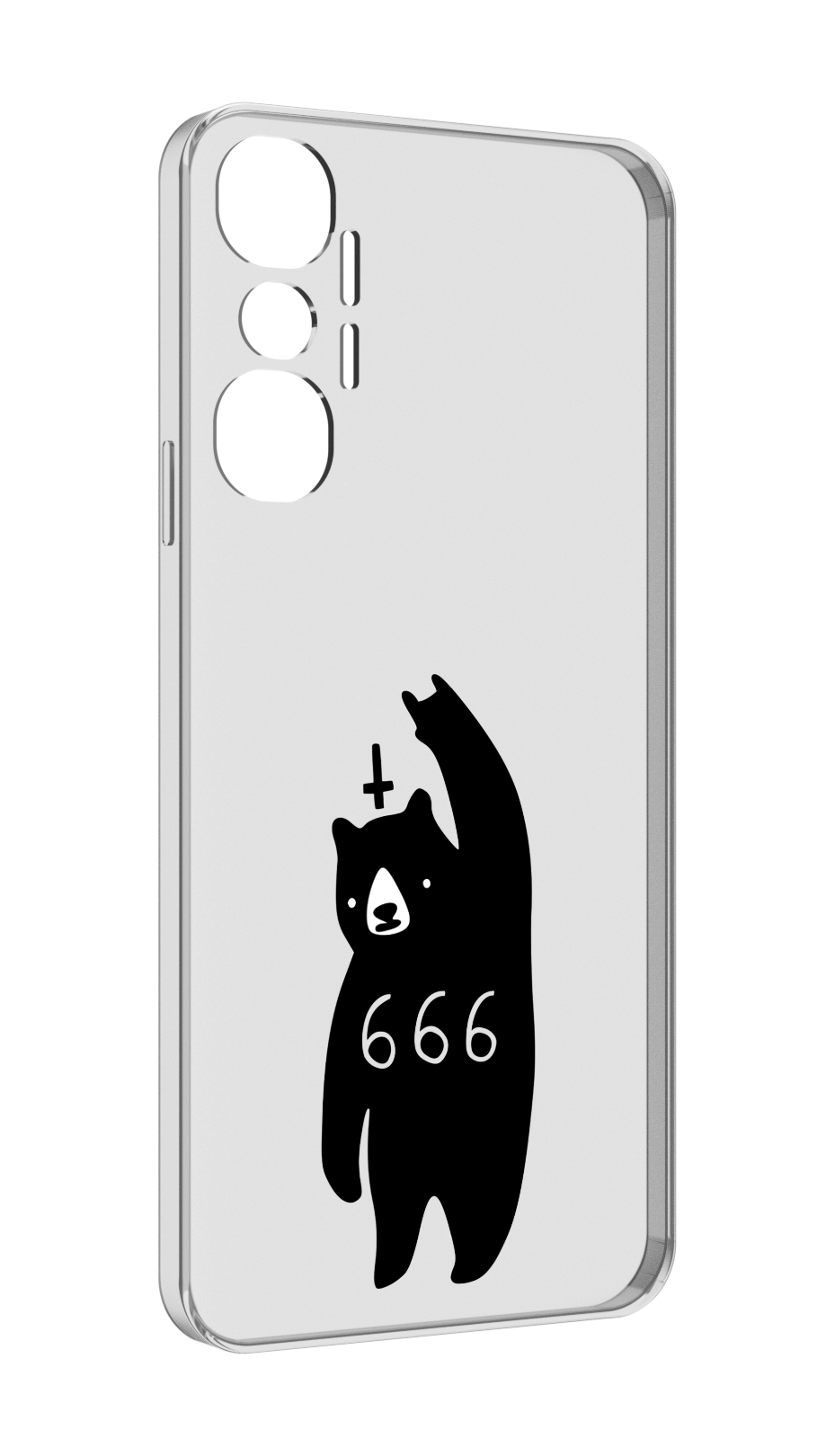 

Чехол MyPads медведь 666 для Infinix Hot 20 4G, Прозрачный, Tocco