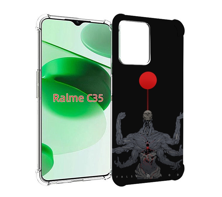 

Чехол MyPads скелет-с-6-руками для Realme C35 / Narzo 50A Prime, Прозрачный, Tocco