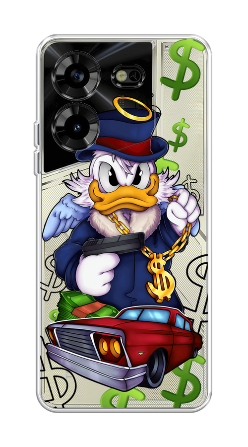 

Чехол на Tecno Pova 5 "Scrooge McDuck with a Gold Chain", Красный;синий;белый, 303950-6