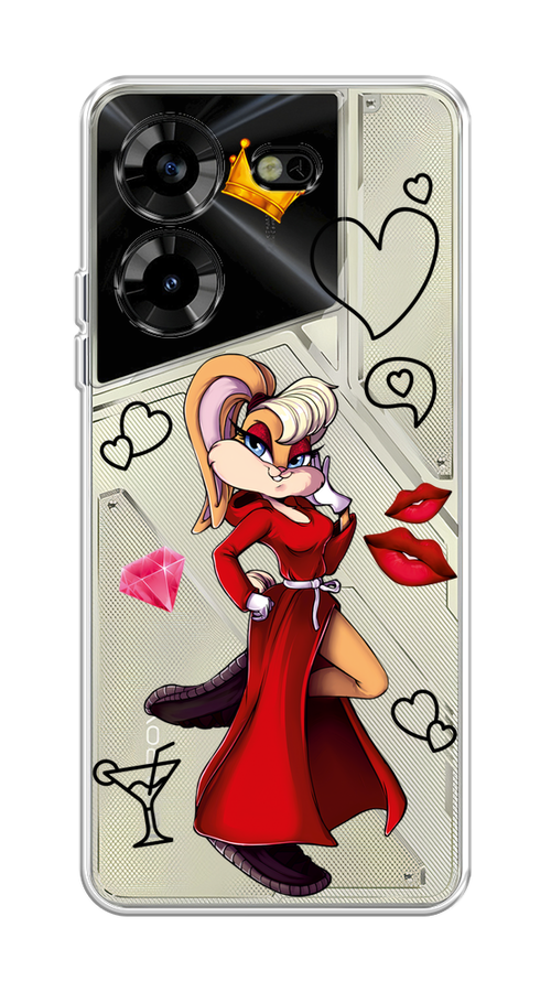

Чехол на Tecno Pova 5 "Rich Lola Bunny", Красный;бежевый;оранжевый, 303950-6