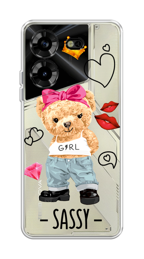 

Чехол на Tecno Pova 5 "Sugar Mommy", Голубой;белый;розовый, 303950-6