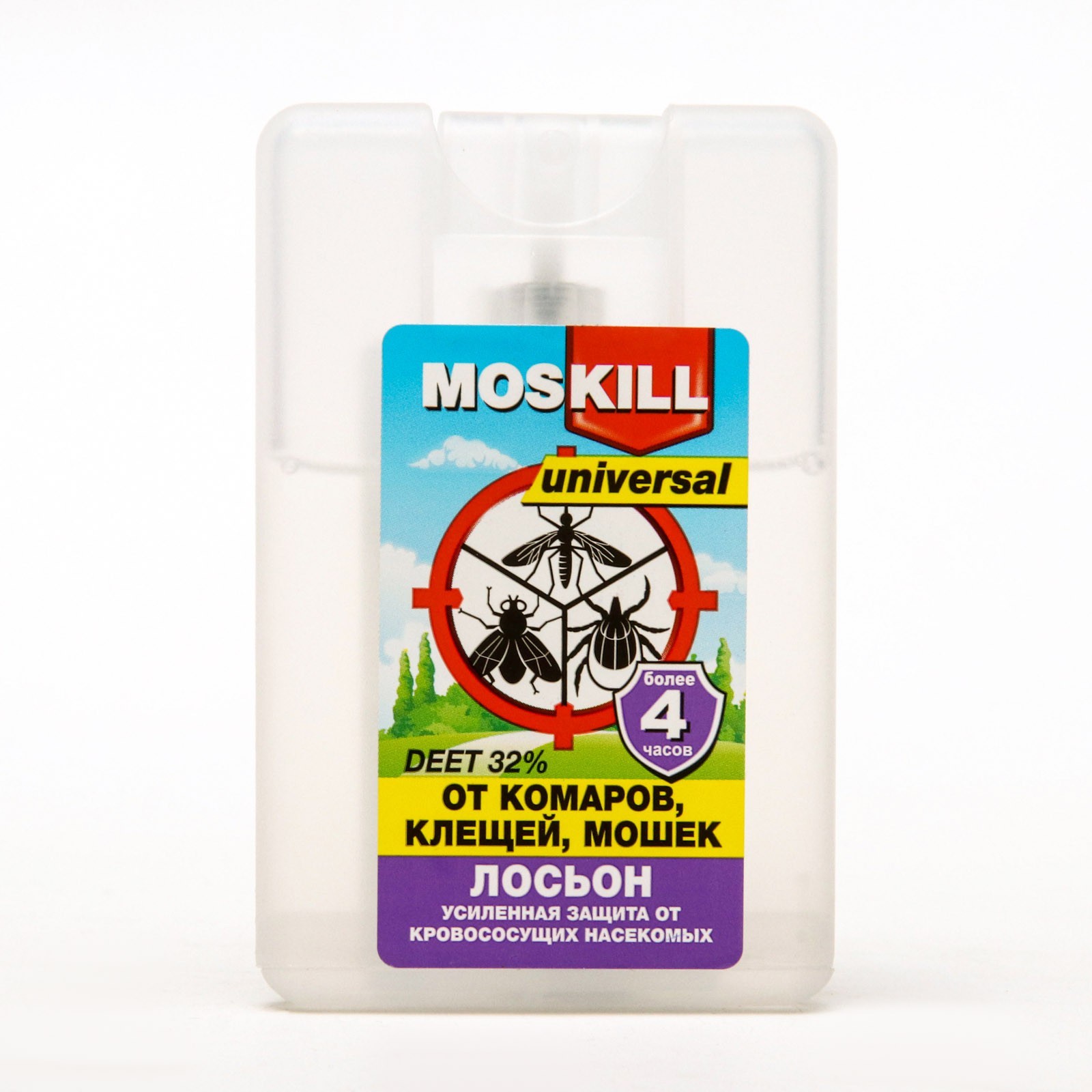 Средство репеллентное Moskill Universal от комаров и клещей 20 мл