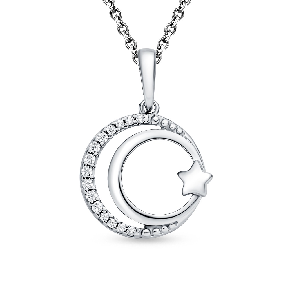 

Кулон из серебра 585Gold 903002779, фианит, 903002779