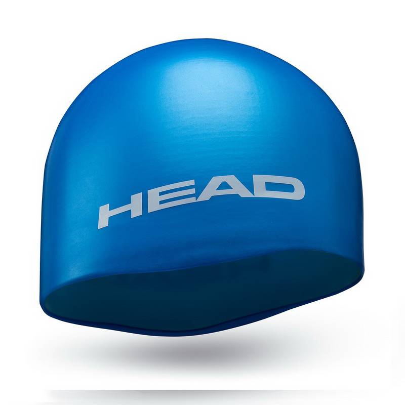 Шапочка для плавания HEAD MID SILICONE MOULDED, детская цв.голубой