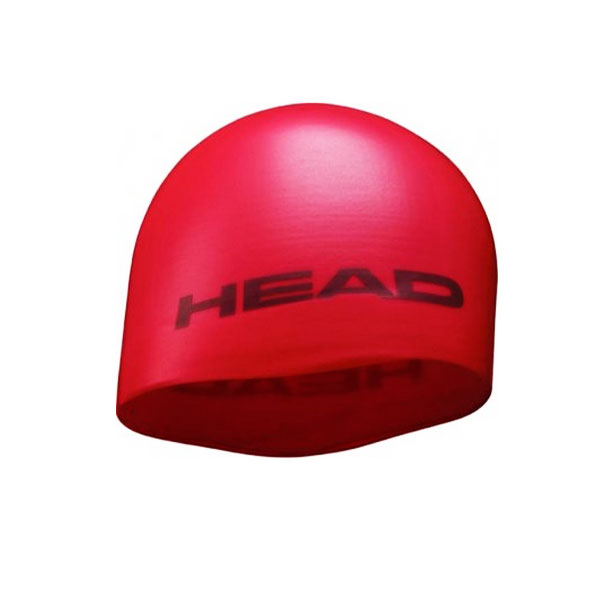 Шапочка для плавания HEAD MID SILICONE MOULDED, детская цв.красный