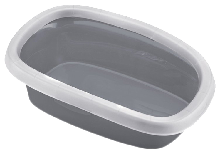 

Лоток Stefanplast, серый 58x39x17 см, Туалет с рамкой, серый цвет (395817 см)