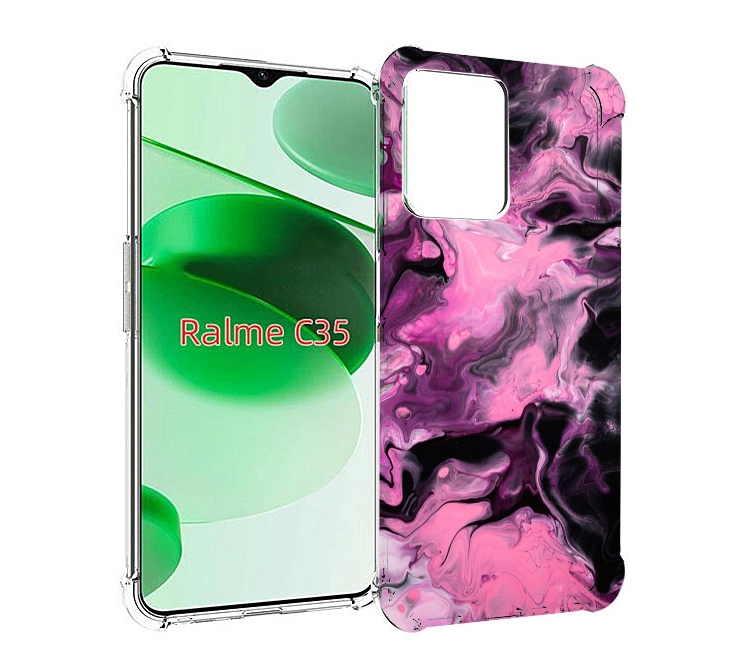 

Чехол MyPads смешивание-фиолетового для Realme C35 / Narzo 50A Prime, Прозрачный, Tocco