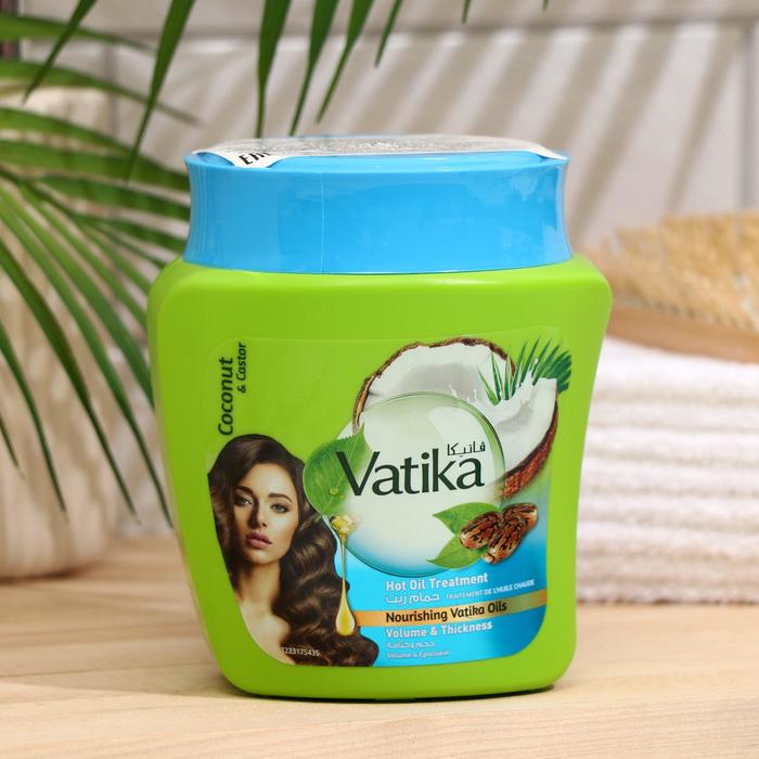 фото Маска для волос dabur vatika naturals volume & thickness coconut & castor, 500 мл