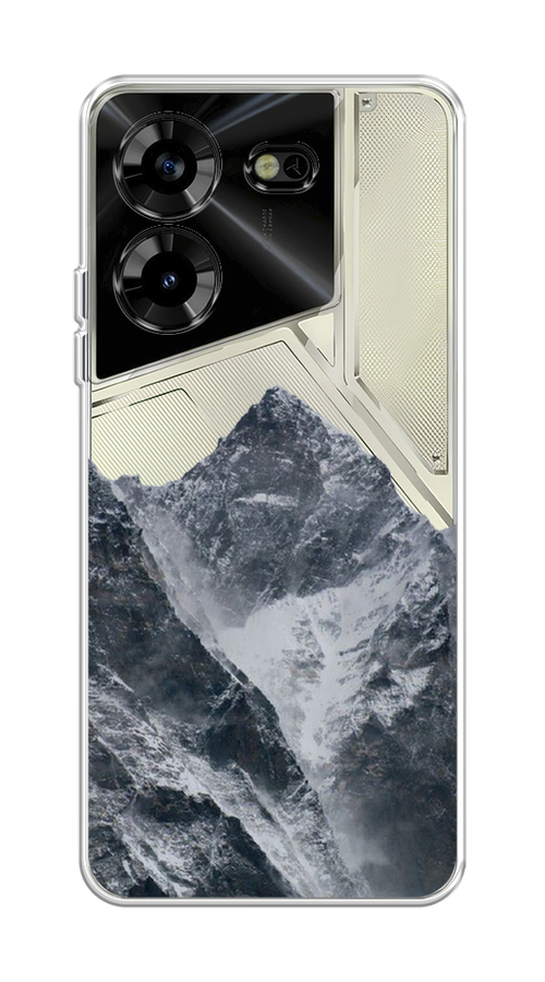 

Чехол на Tecno Pova 5 "Горы арт 4", Серый;бежевый, 303950-2