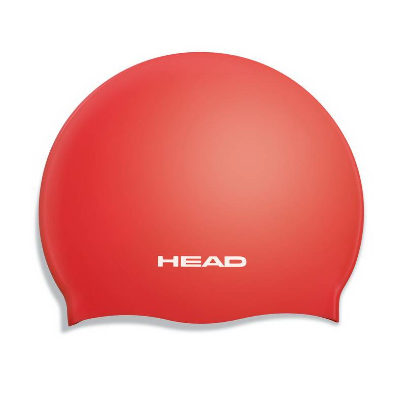 Шапочка для плавания HEAD SILICONE FLAT JR детская цвкрасный 1449₽