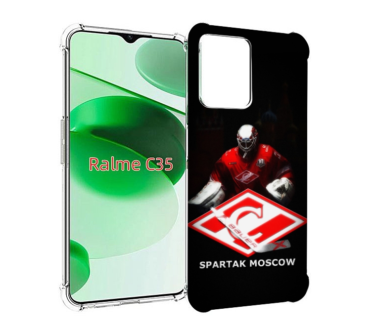 

Чехол MyPads спартак хоккеи мужской для Realme C35 / Narzo 50A Prime, Прозрачный, Tocco