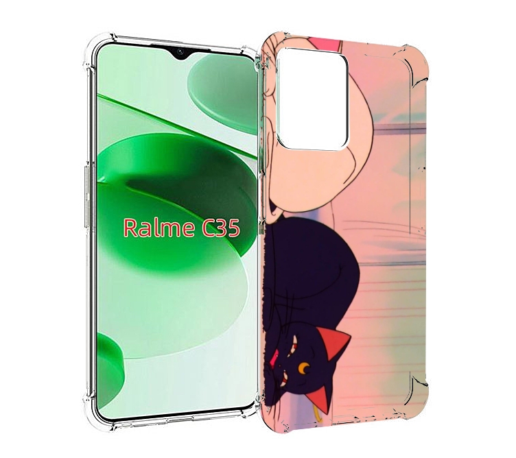 

Чехол MyPads спящие коты для Realme C35 / Narzo 50A Prime, Прозрачный, Tocco