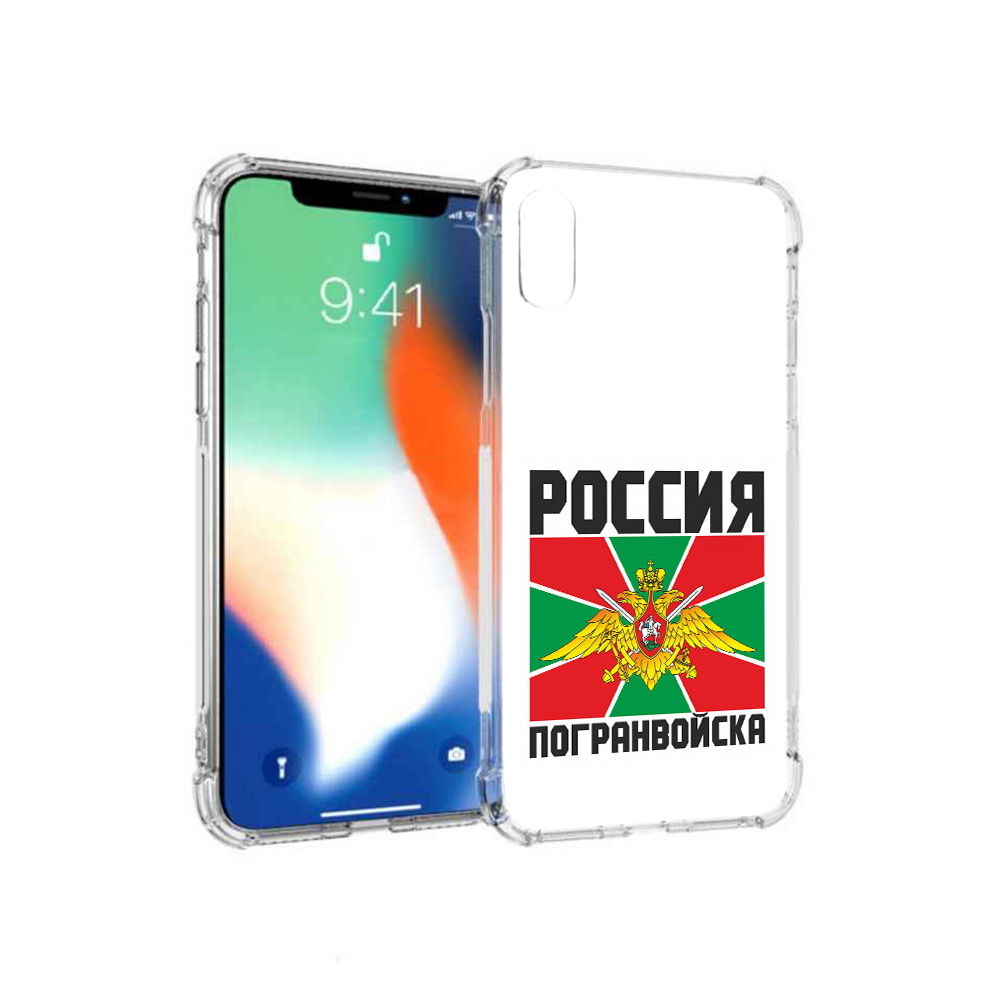 

Чехол MyPads Tocco для Apple iPhone XS Max погранвойска (PT117540.614.548), Прозрачный, Tocco