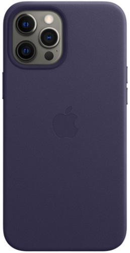 фото Чехол apple для смартфона iphone 12 pro max leathercase magsafe deep violet (mjyt3ze/a)