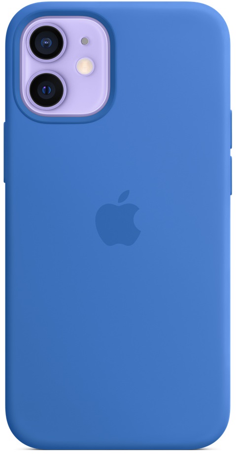 фото Чехол apple для смартфона iphone 12 mini silicone case magsafe capri blue (mjyu3ze/a)