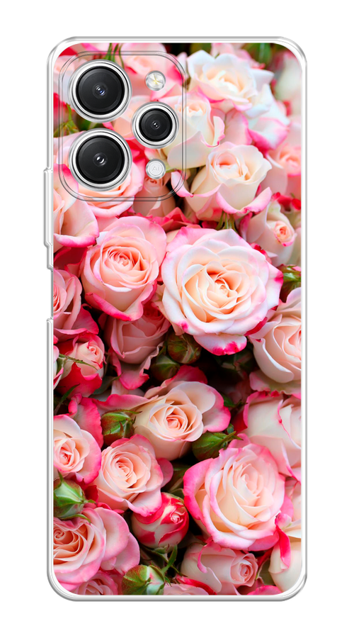 

Чехол на Xiaomi Redmi 12 "Много роз", Розовый, 319250-1