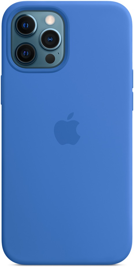 фото Чехол apple для смартфона iphone 12 pro max siliconecase magsafe capri blue (mk043ze/a)