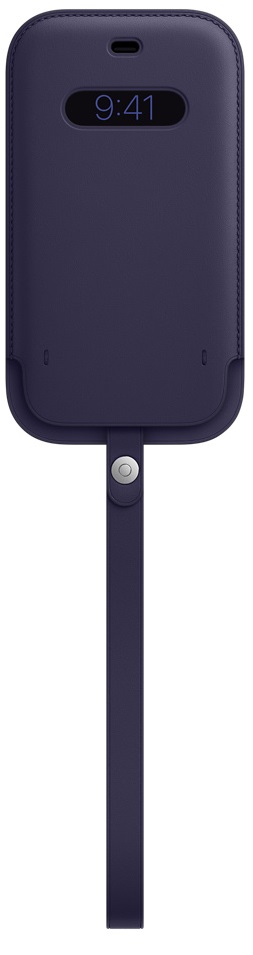 фото Чехол apple для смартфона iphone 12/12 pro leather magsafe deep violet (mk0a3ze/a)