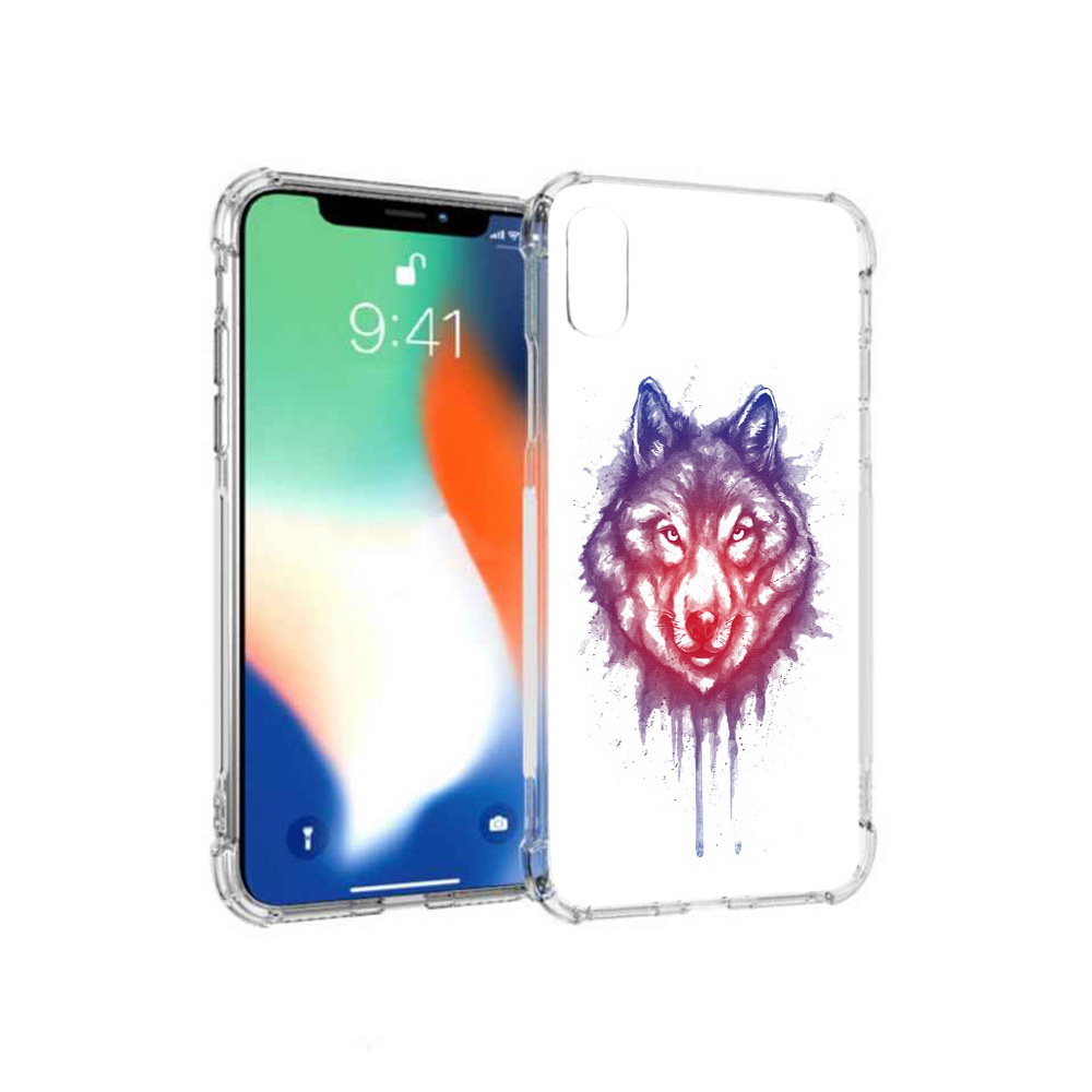 

Чехол MyPads Tocco для Apple iPhone XS Max пушистый волк (PT117540.614.561), Прозрачный, Tocco