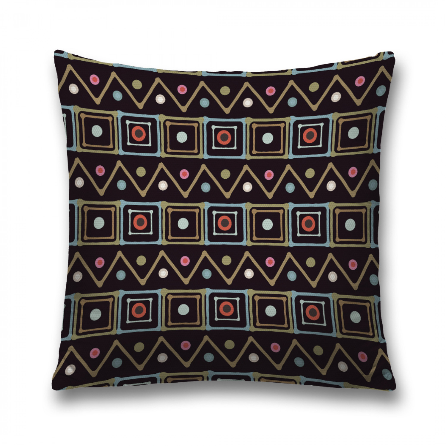 

Наволочка декоративная JoyArty "Африканская геометрия" на молнии, 45x45 см, Африканская геометрия