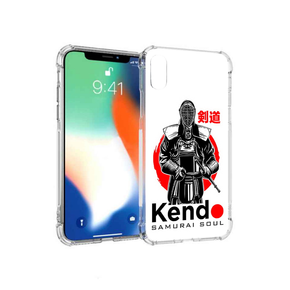 

Чехол MyPads Tocco для Apple iPhone XS Max рисованый самурай (PT117540.614.581), Прозрачный, Tocco