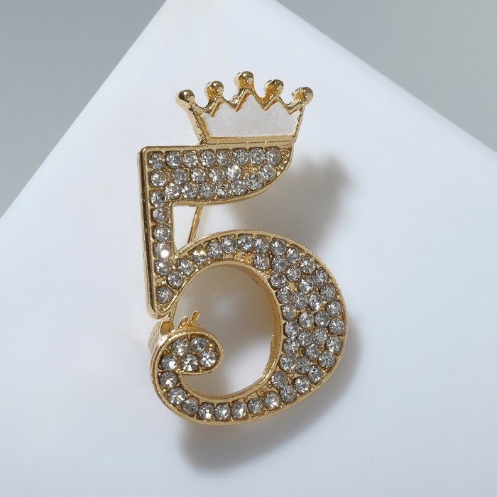 

Брошь из металла Queen Fair 7624573 стразы, 7624573