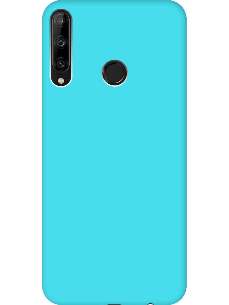 

Силиконовый чехол на Honor 9C, Huawei P40 Lite E матовый мятный, Голубой, 722946221