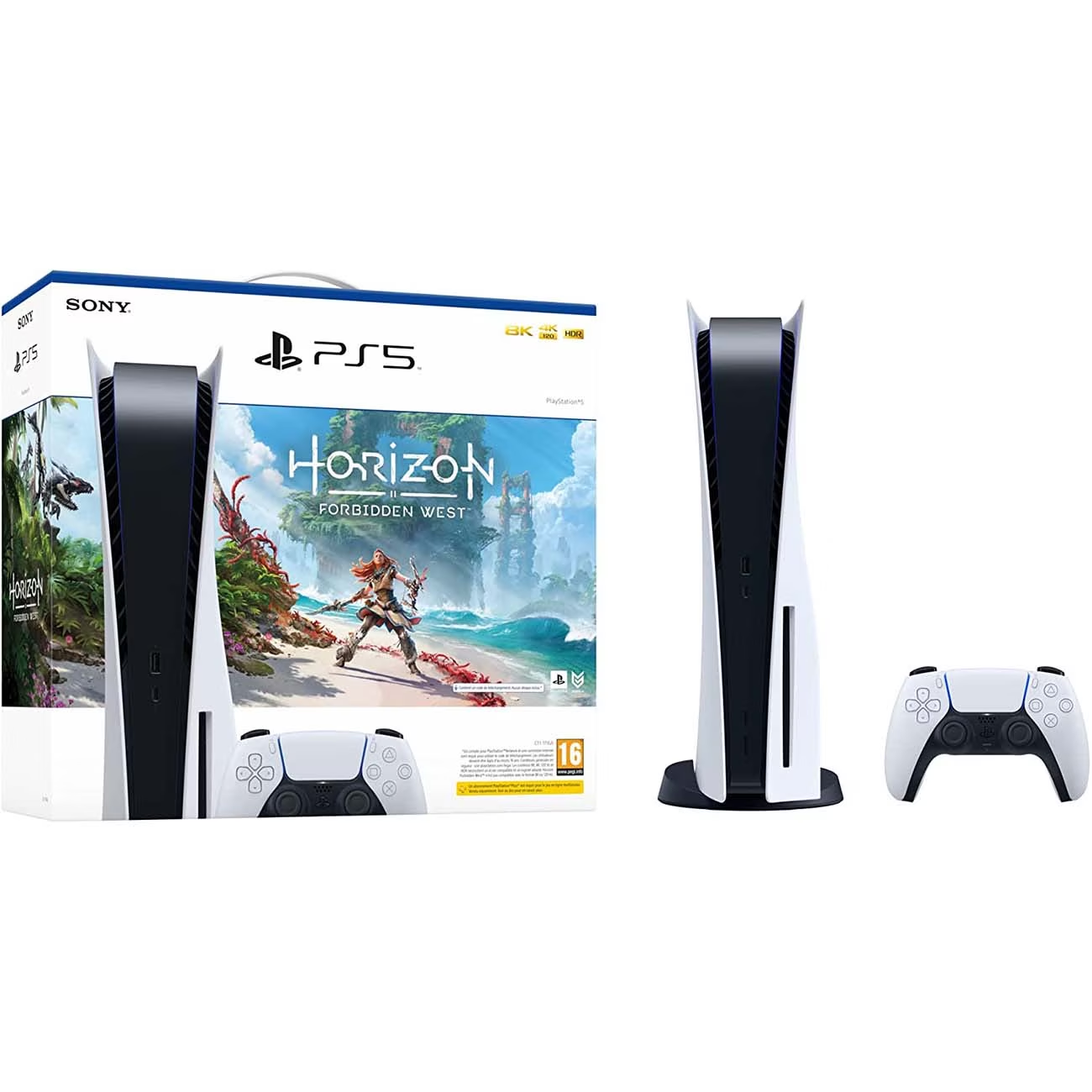 

Игровая приставка Sony Playstation 5 825 Гб + Horizon: Forbidden West, Белый, PlayStation 5