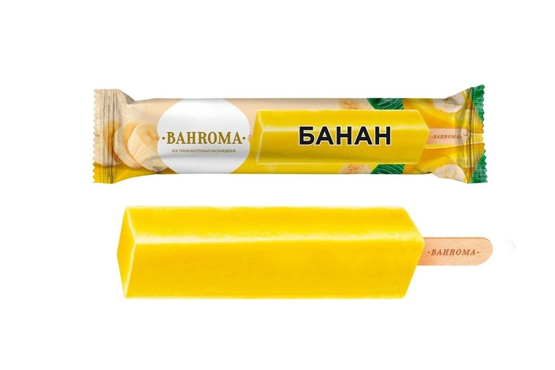 Фруктовый лед Bahroma Bahroma банан БЗМЖ 68 г