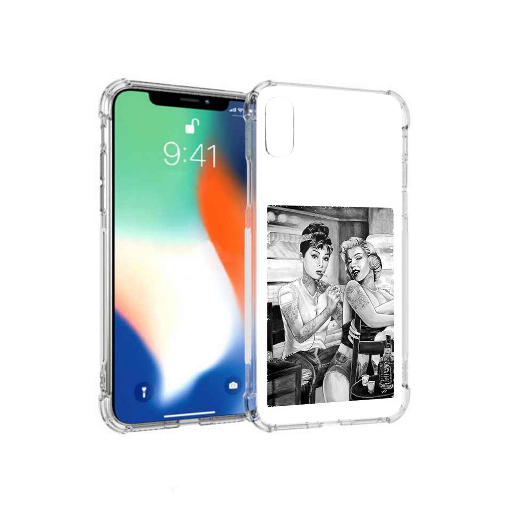 

Чехол MyPads Tocco для Apple iPhone XS Max тату мастер (PT117540.614.637), Прозрачный, Tocco