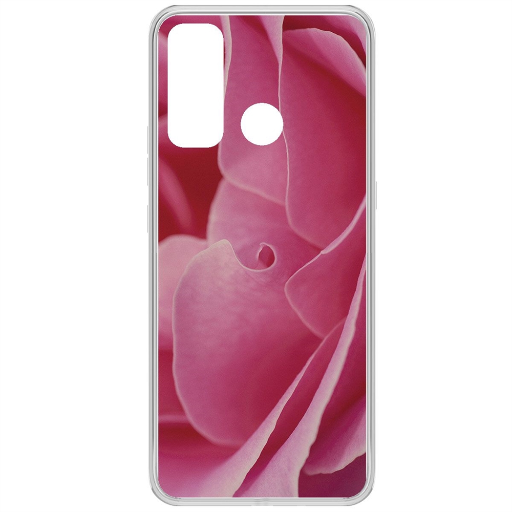 

Чехол-накладка Krutoff Clear Case Лепестки для TECNO Pouvoir 4
