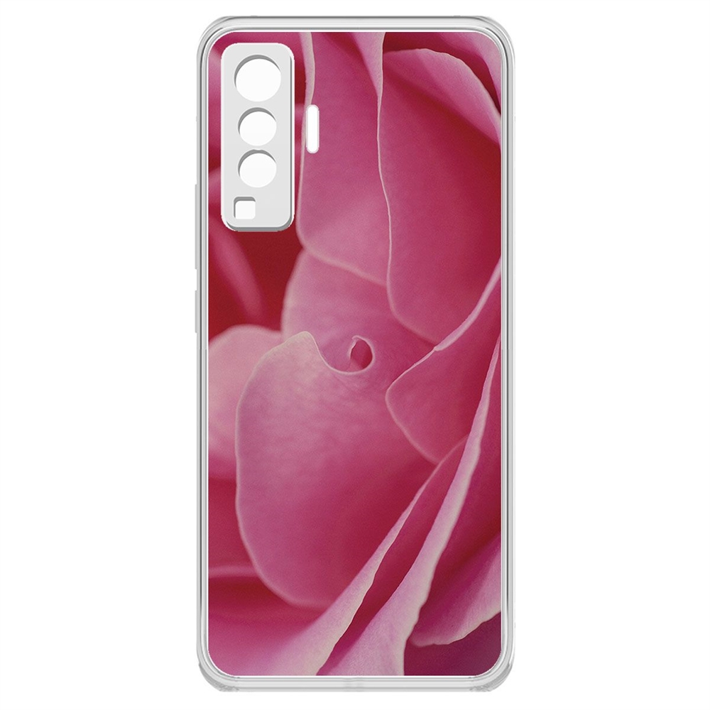 

Чехол-накладка Krutoff Clear Case Лепестки для Vivo X50, Прозрачный