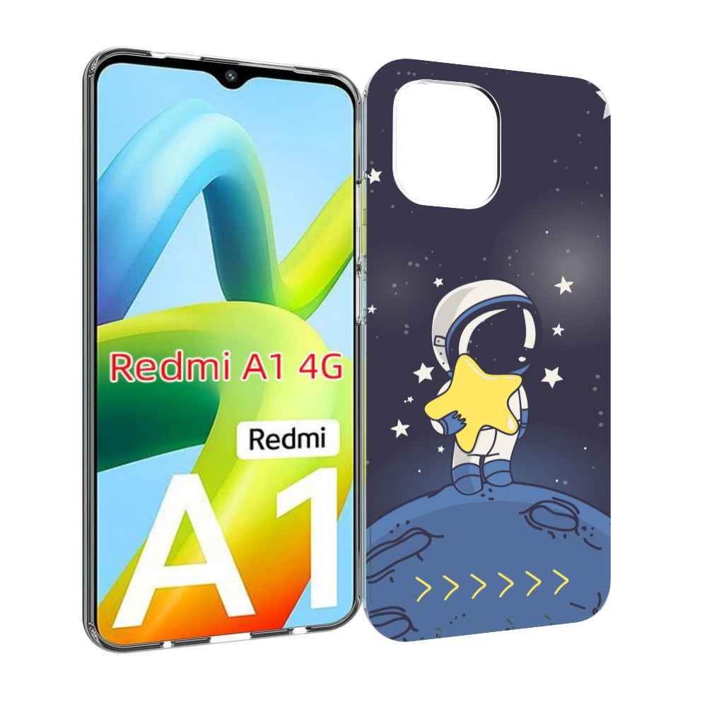 

Чехол MyPads астронавт с звездочкой для Xiaomi Redmi A1, Прозрачный, Tocco