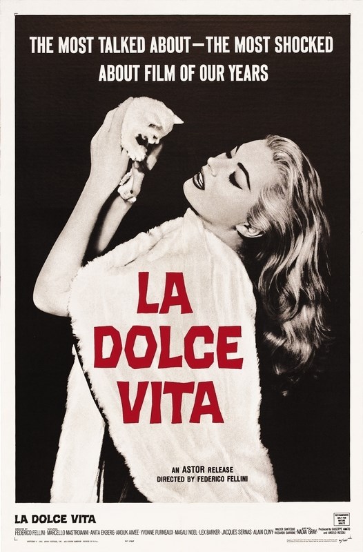 

Постер к фильму "Сладкая жизнь" (La dolce vita) Оригинальный 66,8x101,6 см