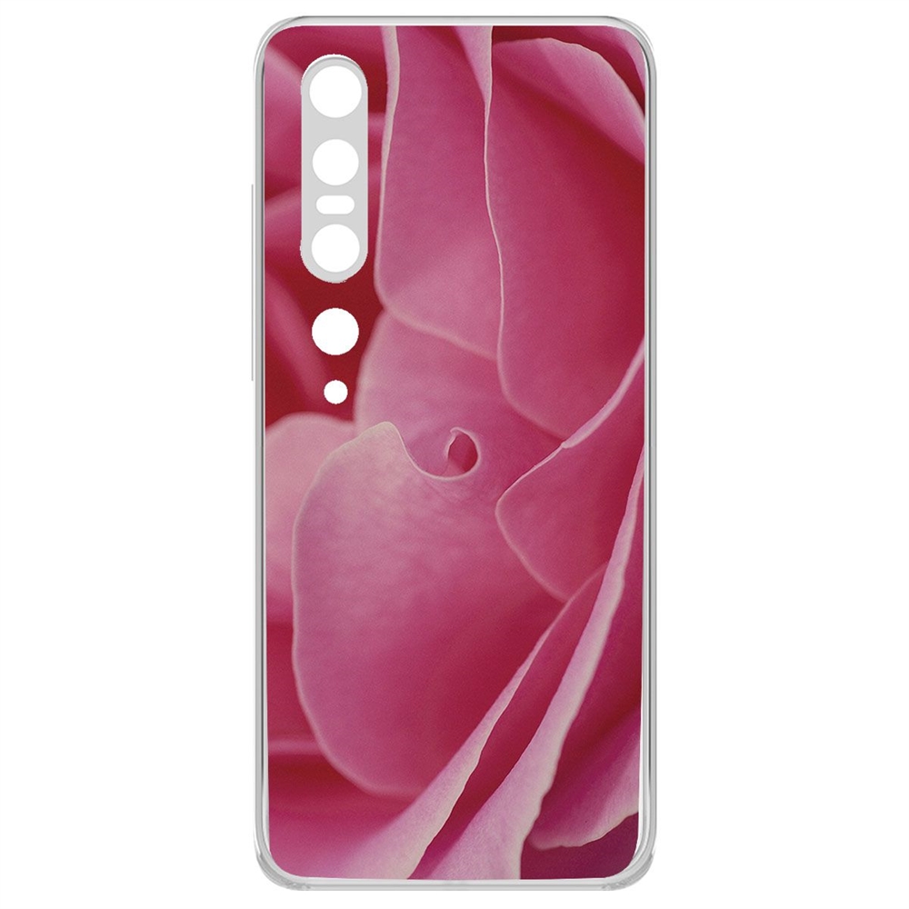 Чехол-накладка Krutoff Clear Case Лепестки для Xiaomi Mi 10/Mi 10 Pro