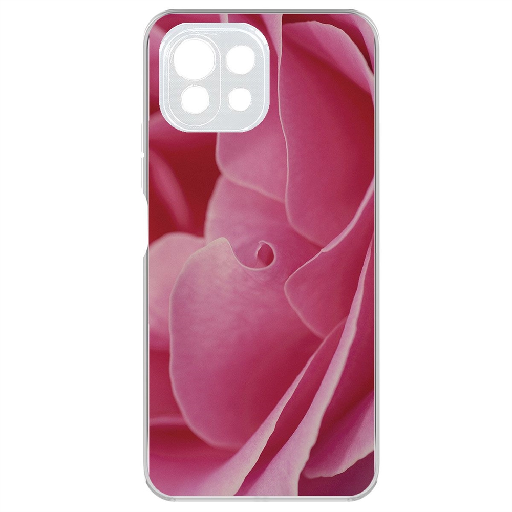 

Чехол-накладка Krutoff Clear Case Лепестки для Xiaomi Mi 11 Lite