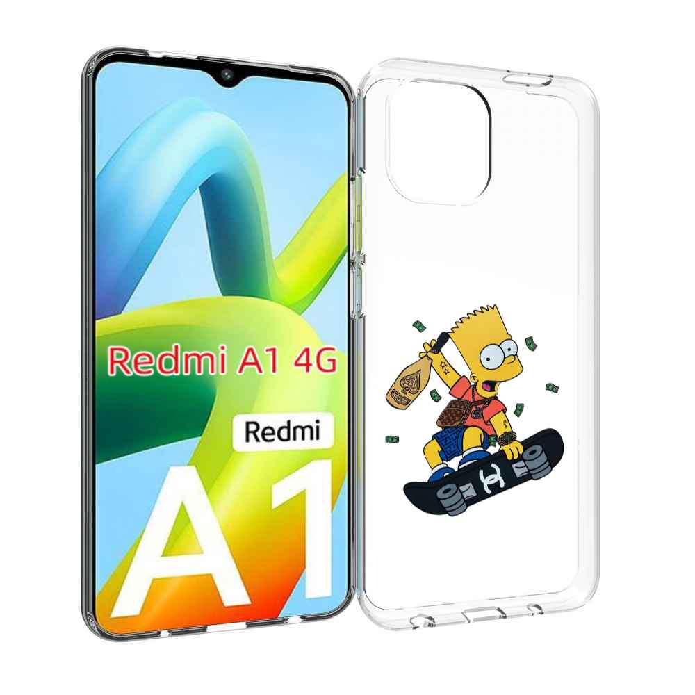 

Чехол MyPads барт-скейтер детский для Xiaomi Redmi A1, Прозрачный, Tocco