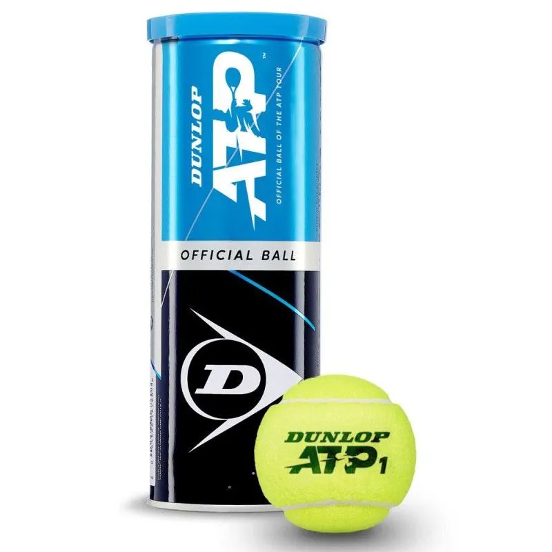 Мячи для большого тенниса Dunlop ATP, 3 мяча в банке