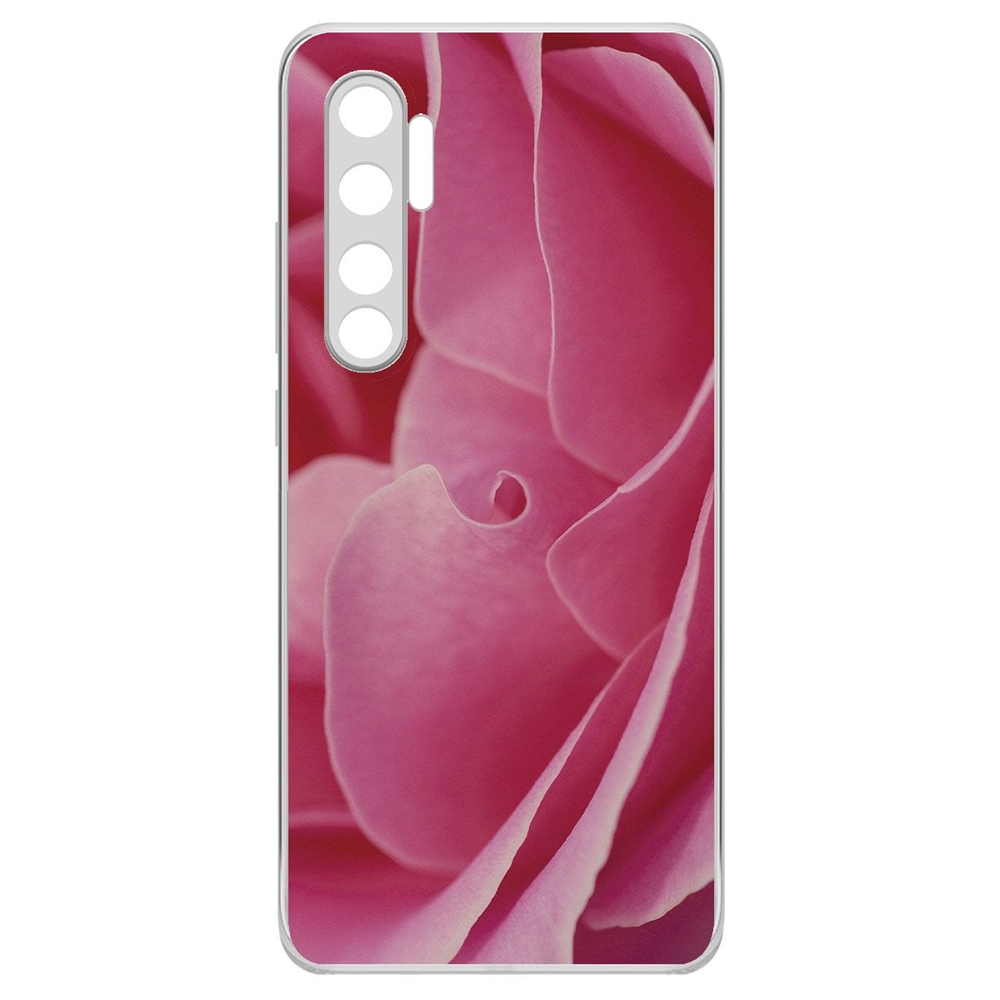 

Чехол-накладка Krutoff Clear Case Лепестки для Xiaomi Mi Note 10 Lite
