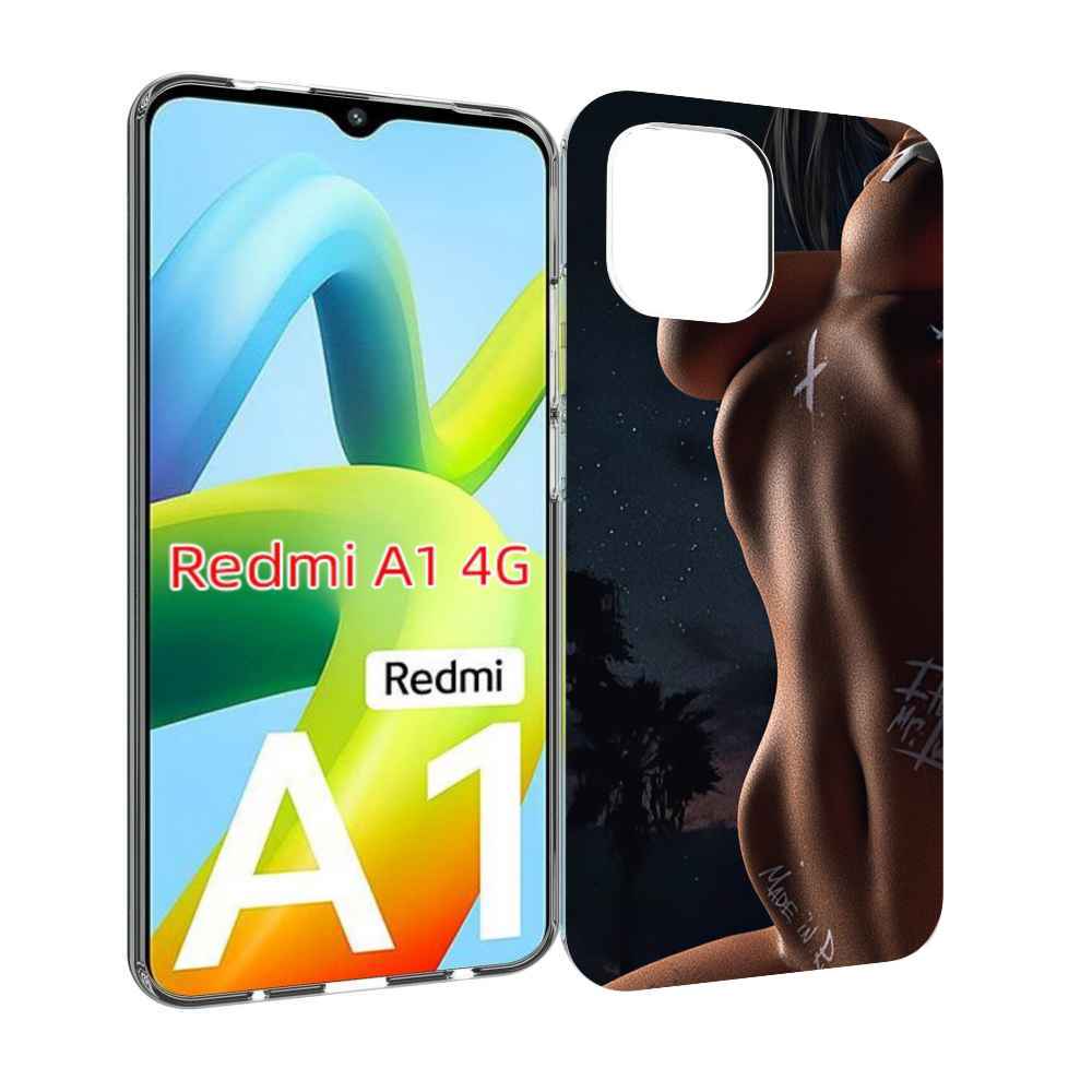 

Чехол MyPads белые-татуировки-на-теле для Xiaomi Redmi A1, Прозрачный, Tocco