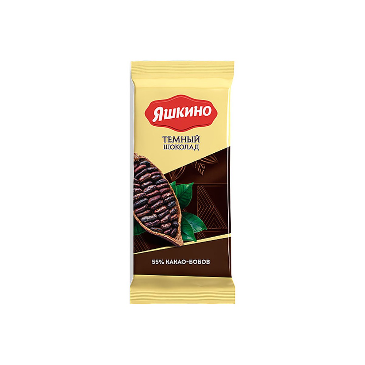 Шоколад Яшкино тёмный, содержание какао 52%, 4 шт по 90 г